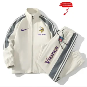 Minnesota Vikings New Style Versatile Sports Set Jacket And Pants AMCVSS2PS021