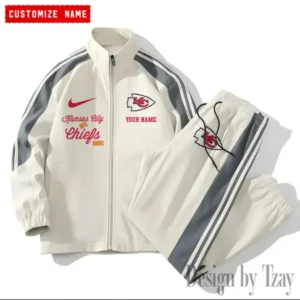 Kansas City Chiefs New Style Versatile Sports Set Jacket And Pants AMCVSS2PS048