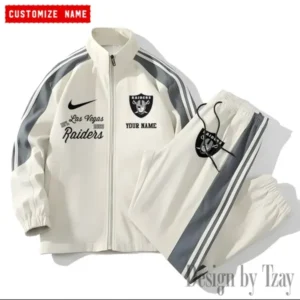Las Vegas Raiders New Style Versatile Sports Set Jacket And Pants AMCVSS2PS049