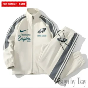Philadelphia Eagles New Style Versatile Sports Set Jacket And Pants AMCVSS2PS058
