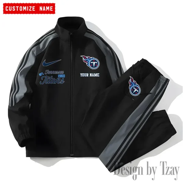 Tennessee Titans New Style Versatile Sports Set Jacket And Pants AMCVSS2PS063 - Image 2