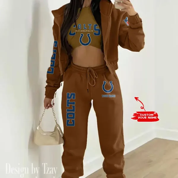 Indianapolis Colts Women’s Outfit Winter Athleisure 3 Piece Set AMCWAL3PS014 - Image 4