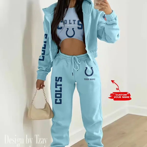 Indianapolis Colts Women’s Outfit Winter Athleisure 3 Piece Set AMCWAL3PS014 - Image 5