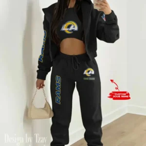 Los Angeles Rams Women’s Outfit Winter Athleisure 3 Piece Set AMCWAL3PS019