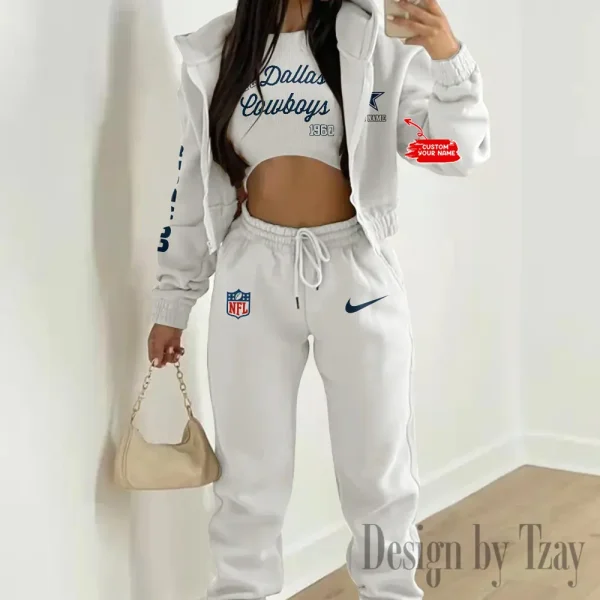 Dallas Cowboys Women’s Outfit Winter Athleisure 3 Piece Set AMCWAL3PS041 - Image 5
