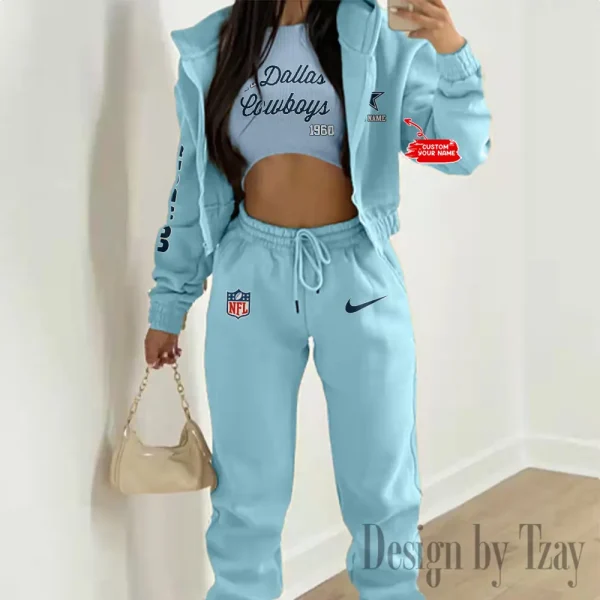 Dallas Cowboys Women’s Outfit Winter Athleisure 3 Piece Set AMCWAL3PS041 - Image 10
