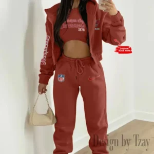 Tampa Bay Buccaneers Women’s Outfit Winter Athleisure 3 Piece Set AMCWAL3PS062