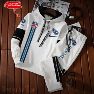 Tennessee Titans New Fashion Casual Sportswear: Stylish Hooded Sweatshirt and Jogger Pants Set for Men AMCCSSW096