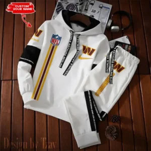 Washington Commanders New Fashion Casual Sportswear: Stylish Hooded Sweatshirt and Jogger Pants Set for Men AMCCSSW097