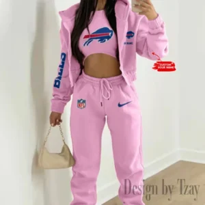 Buffalo Bills Women’s Outfit Winter Athleisure 3 Piece Set AMCWAL3PS067