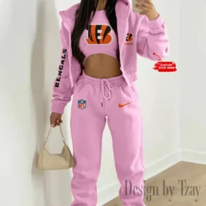 Cincinnati Bengals Women’s Outfit Winter Athleisure 3 Piece Set AMCWAL3PS073