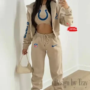 Indianapolis Colts Women’s Outfit Winter Athleisure 3 Piece Set AMCWAL3PS079