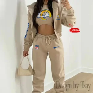 Los Angeles Rams Women’s Outfit Winter Athleisure 3 Piece Set AMCWAL3PS084