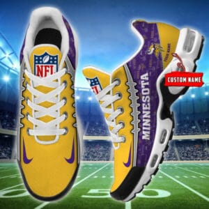 Minnesota Vikings Personalized Plus T-N Youth Sneakers AMCTNS0012