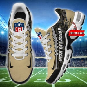 New Orleans Saints Personalized Plus T-N Youth Sneakers AMCTNS0055