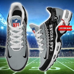 Las Vegas Raiders Personalized Plus T-N Youth Sneakers AMCTNS0003