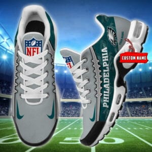 Philadelphia Eagles Personalized Plus T-N Youth Sneakers AMCTNS0034