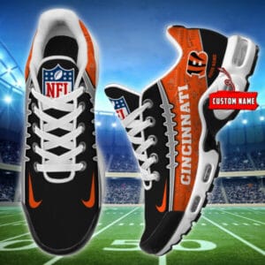 Cincinnati Bengals Personalized Plus T-N Youth Sneakers AMCTNS0053