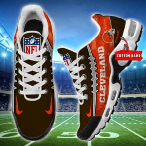 Cleveland Browns Personalized Plus T-N Youth Sneakers AMCTNS0080