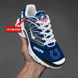 Indianapolis Colts Personalized Plus T-N Youth Sneakers AMCTNS0070