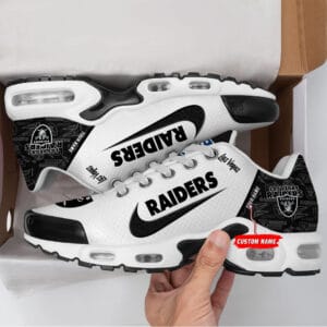 Las Vegas Raiders Personalized Plus T-N Youth Sneakers AMCTNS0001