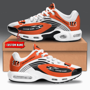 Cincinnati Bengals Personalized Plus T-N Youth Sneakers AMCTNS0057