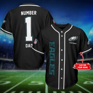 Philadelphia Eagles Father’s Day Personalized Baseball Jersey AMCBJS392