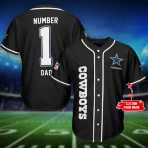 Dallas Cowboys Father’s Day Personalized Baseball Jersey AMCBJS387