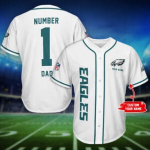 Philadelphia Eagles Father’s Day Personalized Baseball Jersey AMCBJS384