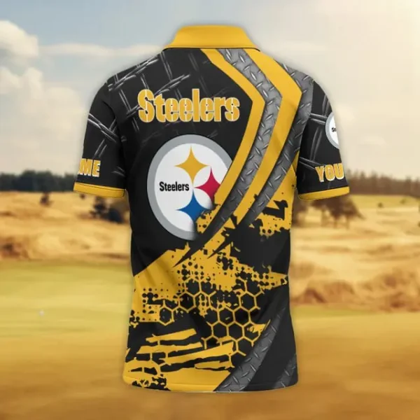 Pittsburgh Steelers Trending 2025 Men Short Sleeve Polo Shirt AMCSSPS0026 - Image 2