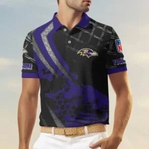 Baltimore Ravens Trending 2025 Men Short Sleeve Polo Shirt AMCSSPS0016