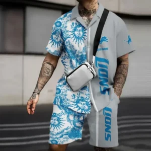 Detroit Lions Summer Combo Hawaiian Shirt and Short Trending 2025 AMCHWSS0003
