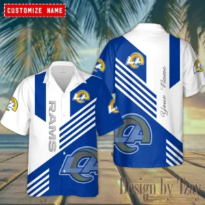 Los Angeles Rams Summer Hawaiian Shirt Trending 2025 AMCHWS751