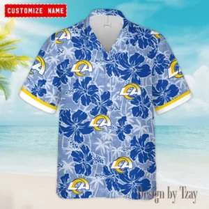 Los Angeles Rams Summer Hawaiian Shirt Trending 2025 AMCHWS783