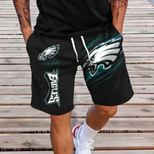 Philadelphia Eagles Men Short Pants Custom Name Gift For Fans AMCSHORT023