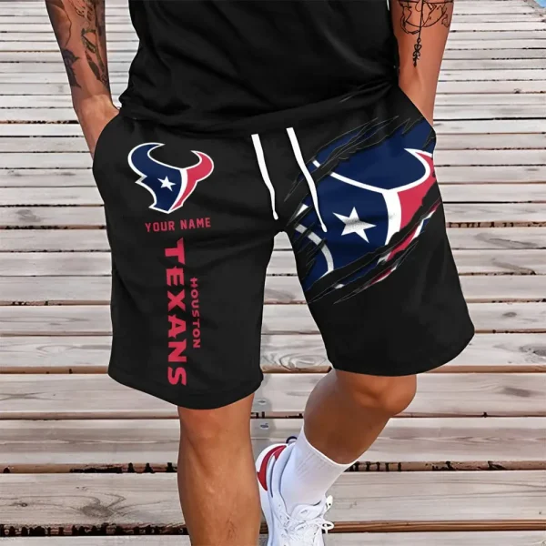 Houston Texans Men Short Pants Custom Name Gift For Fans AMCSHORT005