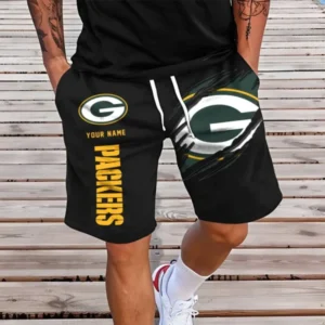 Green Bay Packers Men Short Pants Custom Name Gift For Fans AMCSHORT013