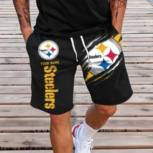 Pittsburgh Steelers Men Short Pants Custom Name Gift For Fans AMCSHORT021