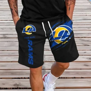 Los Angeles Rams Men Short Pants Custom Name Gift For Fans AMCSHORT011