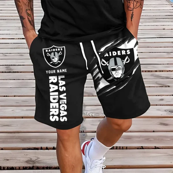 Las Vegas Raiders Men Short Pants Custom Name Gift For Fans AMCSHORT015