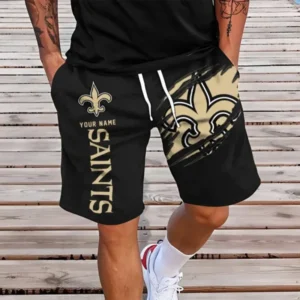 New Orleans Saints Men Short Pants Custom Name Gift For Fans AMCSHORT018