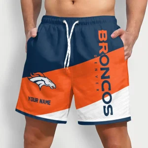 Denver Broncos Men Short Pants Custom Name Gift For Fans AMCSHORT029