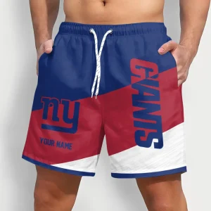 New York Giants Men Short Pants Custom Name Gift For Fans AMCSHORT034