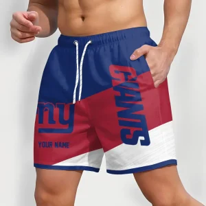 New York Giants Men Short Pants Custom Name Gift For Fans AMCSHORT034 - Image 2