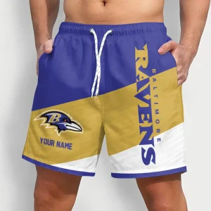 Baltimore Ravens Men Short Pants Custom Name Gift For Fans AMCSHORT036