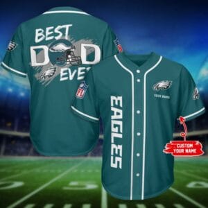 Philadelphia Eagles Father’s Day Personalized Baseball Jersey AMCBJS396