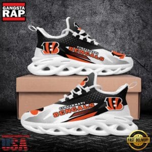 Cincinnati Bengals Max Soul Sneakers Personalized Name AMCMSS0028