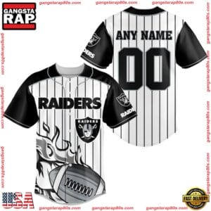Las Vegas Raiders Personalized Baseball Jersey New Trending 2025 AMCBJS431
