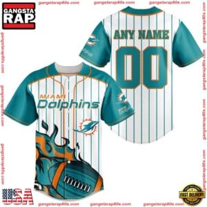 Miami Dolphins Personalized Baseball Jersey New Trending 2025 AMCBJS428