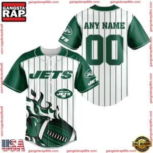 New York Jets Personalized Baseball Jersey New Trending 2025 AMCBJS423